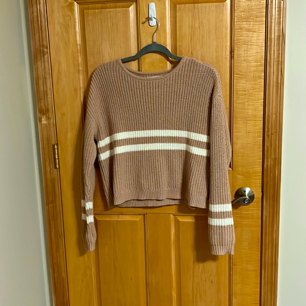 Pac Sun tan/pinkish sweater. Size small.